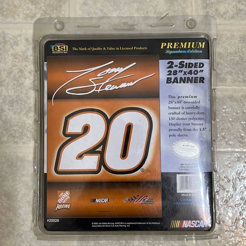 Nascar Tony Stewart Home Depot 2-Sided Flag